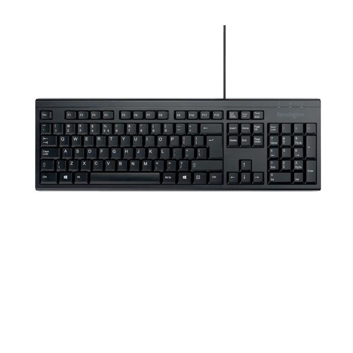 Tastiera standard con cavo KB100 EQ Kensington nero K63727IT main product photo