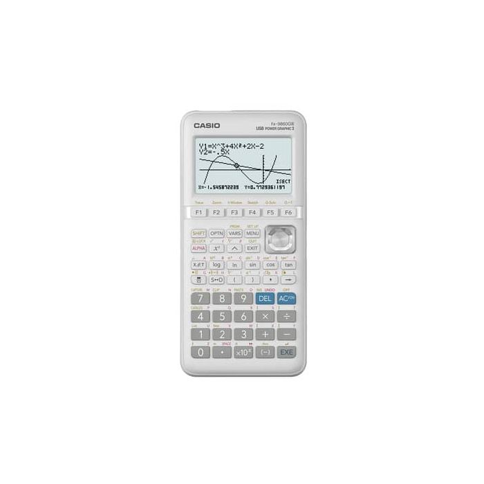 Calcolatrice grafica CASIO bianco display 216x384 pixel - FX-9860GIII-S-ET main product photo