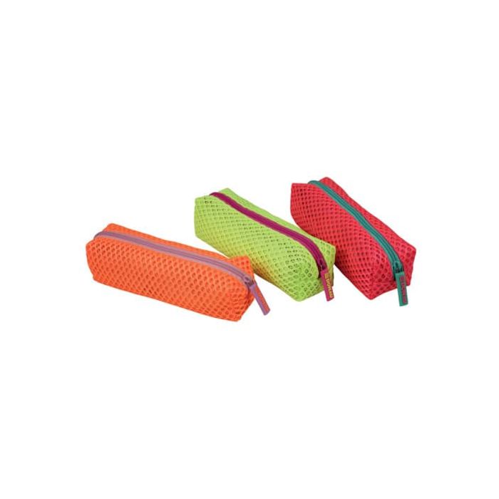 Astuccio a bustina con cerniera Donau Sporty Mesh 23x7,5x6 cm colori assortiti 322218 main product photo
