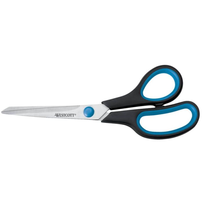 Forbici Westcott Soft Grip Easy Grip asimmetriche blu/nero lama 21 cm E-30283 00 main product photo