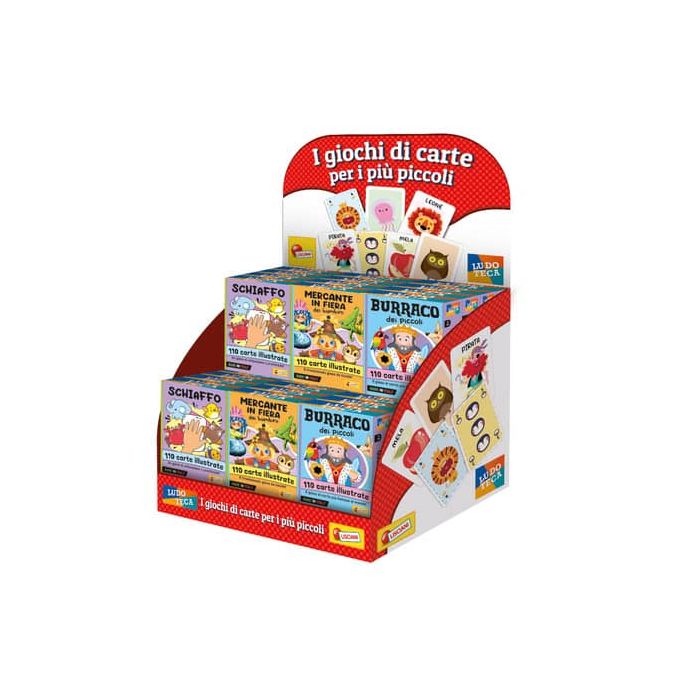 Espositore 24 carte Lisciani bambini Ludoteca assortiti 96718 main product photo