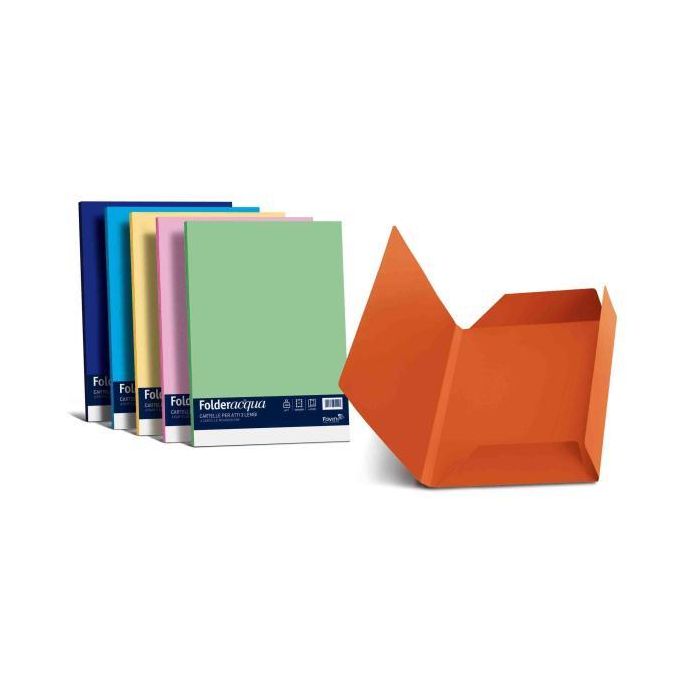 Cartellina 3 lembi Favini Folder Luce&Acqua 200 g/m 24,5x34,5cm conf.25 bianco - A500434 main product photo
