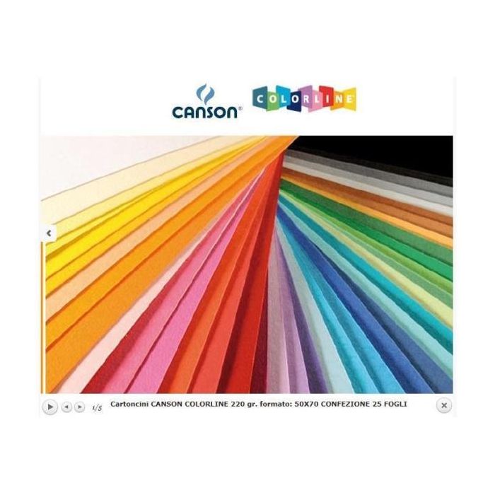 CANSON CF25FF COLORLINE 50X70 220 BIANCO main product photo
