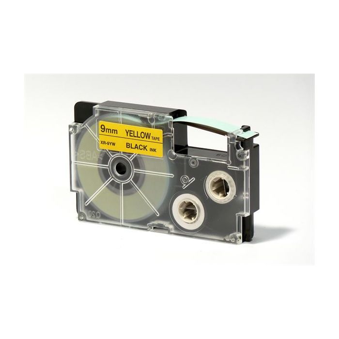 NASTRO CASIO 9MM X 8MT NERO SU GIALLO main product photo