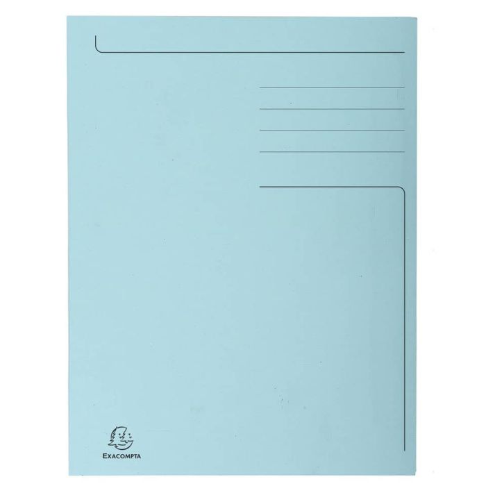 Cartelline a 3 lembi Forever 24,5x35 cm azzurro conf. 50 pezzi - 449006E main product photo
