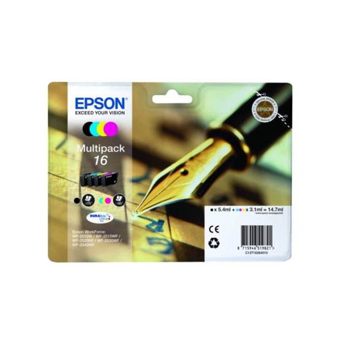 cartucce inkjet Penna e Cruciverba 16 Epson n+c+m+g Conf. 4 - C13T16264012 main product photo