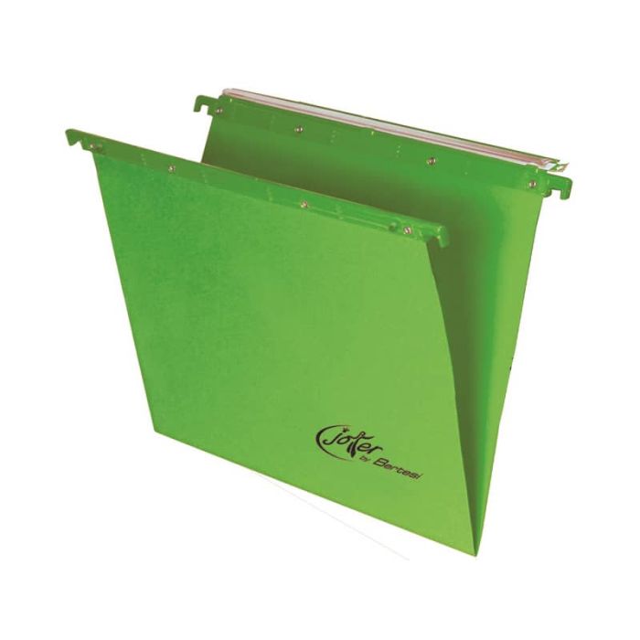 Cartelle sospese orizzontali per cassetti Linea Joker 39 cm fondo V - verde conf. 25 pezzi 400/395 LINK - A6 main product photo