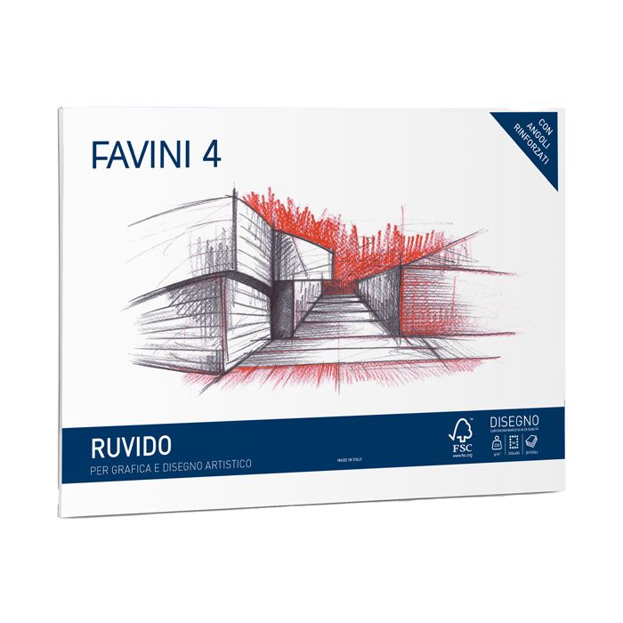 ALBUM FAVINI 4 33X48CM 220GR 20FG RUVIDO main product photo