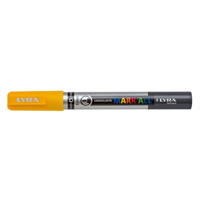 Marcatore a tempera LYRA Graduate Mark All punta tonda 1 mm giallo L6810007 main product photo