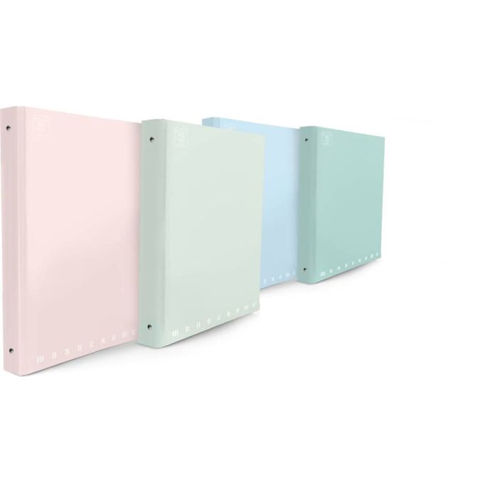 Raccoglitore a 4 anelli PIGNA Monocromo Pastel 27x32 cm (cfz 5 pz assortiti) 022990130 main product photo