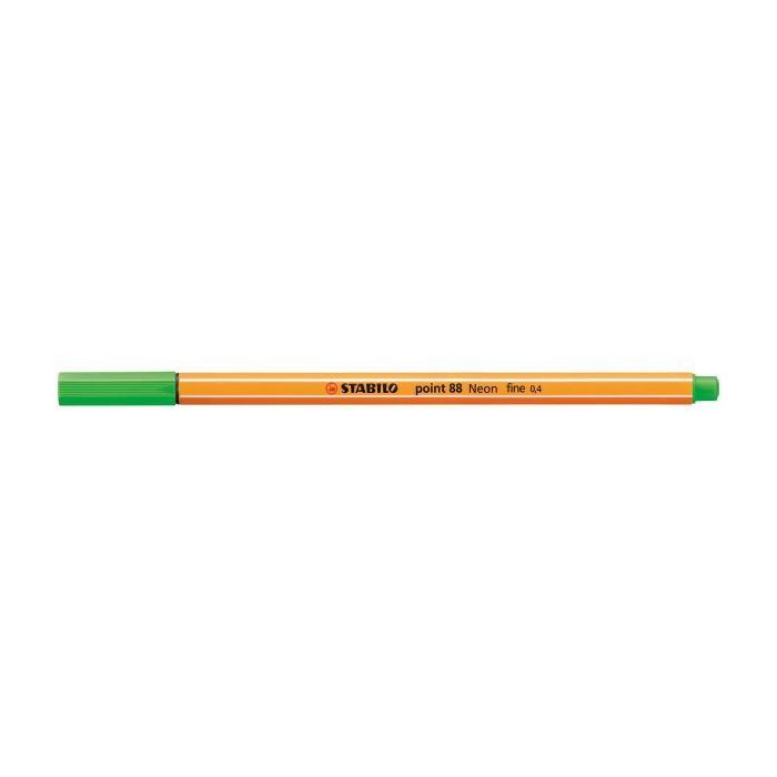 Fineliner Stabilo Point 88 0,4 mm verde neon 88/033 main product photo
