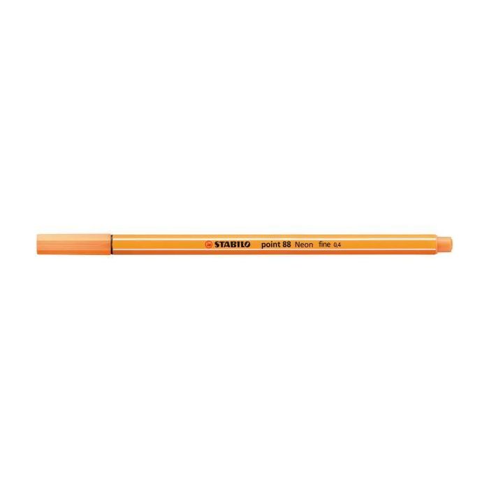 Fineliner Stabilo Point 88 0,4 mm arancio neon 88/054 main product photo