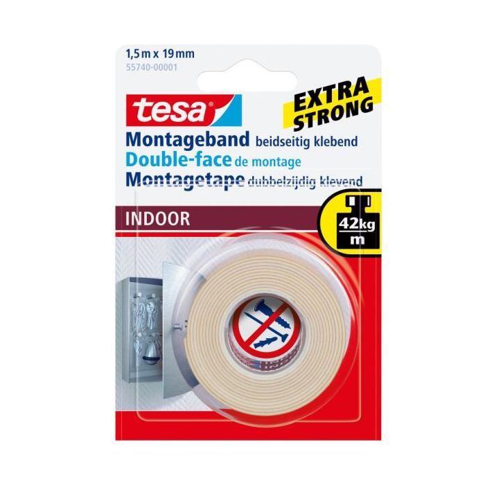 Tesa Nastro Biad 19Mmx1 5M main product photo
