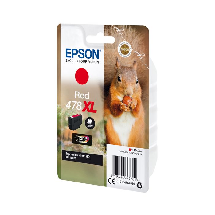 EPSON CARTUCCIA INCHIOSTRO ROSSO 478XL SCOIATTOLO main product photo