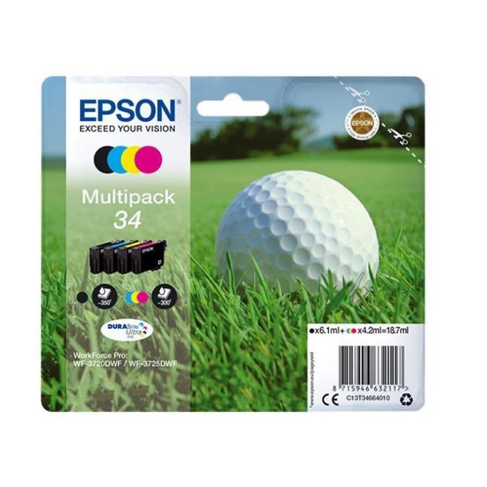 EPSON MULTIPACK 4 COLORI PALLINA DA GOLF main product photo