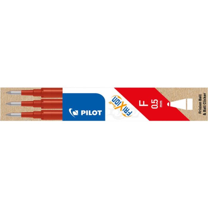 Refill sfera Pilot Frixion Ball 0,5 mm rosso Set 3 pezzi -6572 main product photo