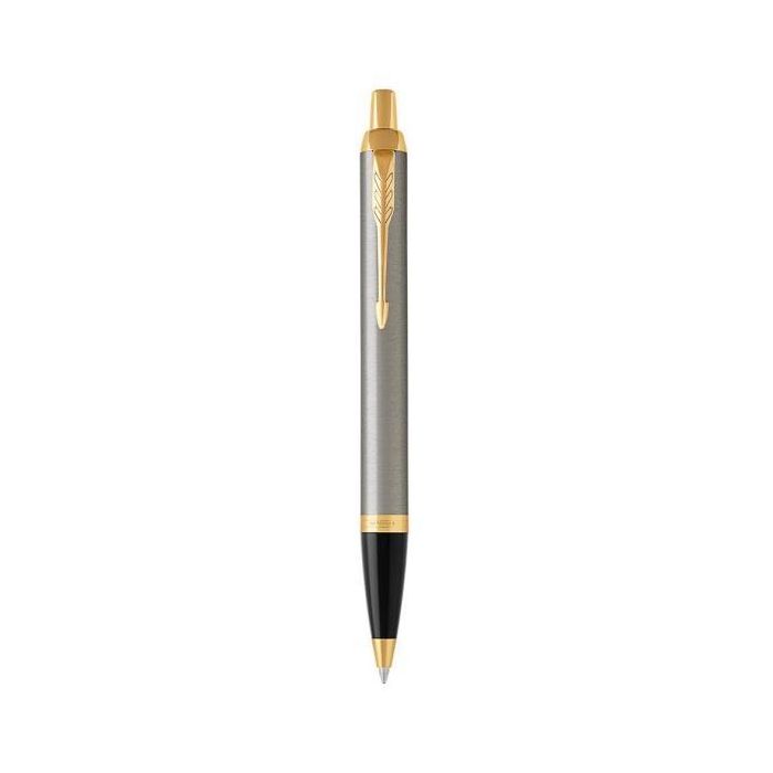 Penna a sfera Parker IM punta M inchiostro blu Parker Brushed Metal GT 1931670 main product photo