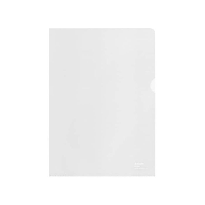 Buste a L Esselte De Luxe f.to 22x30 cm 100% riciclate antiriflesso trasparenti conf. 100 pezzi - 627499 main product photo