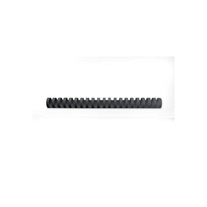 Dorsi plastici a 21 anelli GBC CombBind 19 mm A4 nero - fino a 165 fogli conf da 100 dorsi - 4028601 main product photo