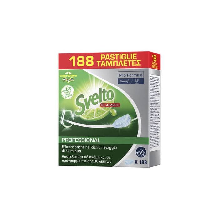 Detergente lavastoviglie Svelto Professional Tablets con estratto di limone conf. 200 pezzi - 7510491 main product photo