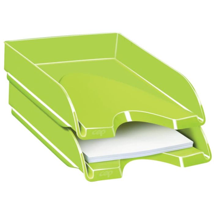 Vaschetta portacorrispondenza CepPro Gloss CEP in polistirolo impilabile verde anice - 1002000301 main product photo