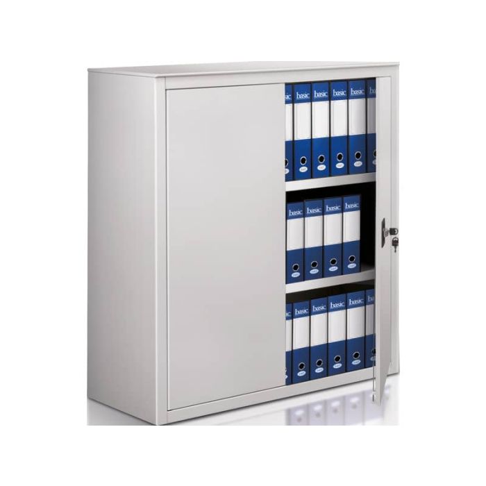 Armadio in metallo a porte battenti A-210 - 100x45x116 cm Tecnical 2 grigio main product photo