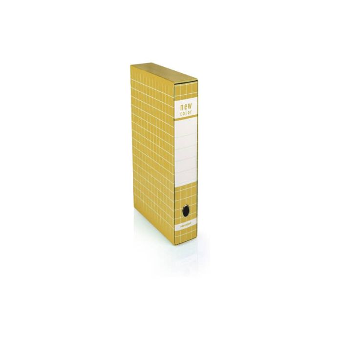 Registratore protocollo BREFIOCART New Color Mignon 35x28,5 cm dorso 5 cm con custodia giallo - 0201183.GI main product photo