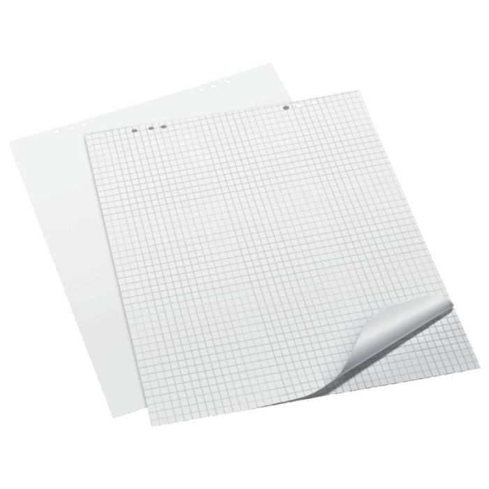 Blocchi per lavagne a fogli mobili Q-Connect 68x98 cm 20 ff senza rigatura conf. da 5 pezzi - KF01982 main product photo