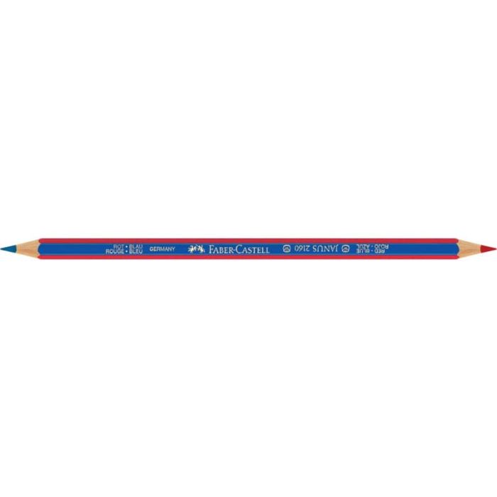 Matita bicolore Faber-Castell Janus 2160 B rossa e blu 116000 main product photo
