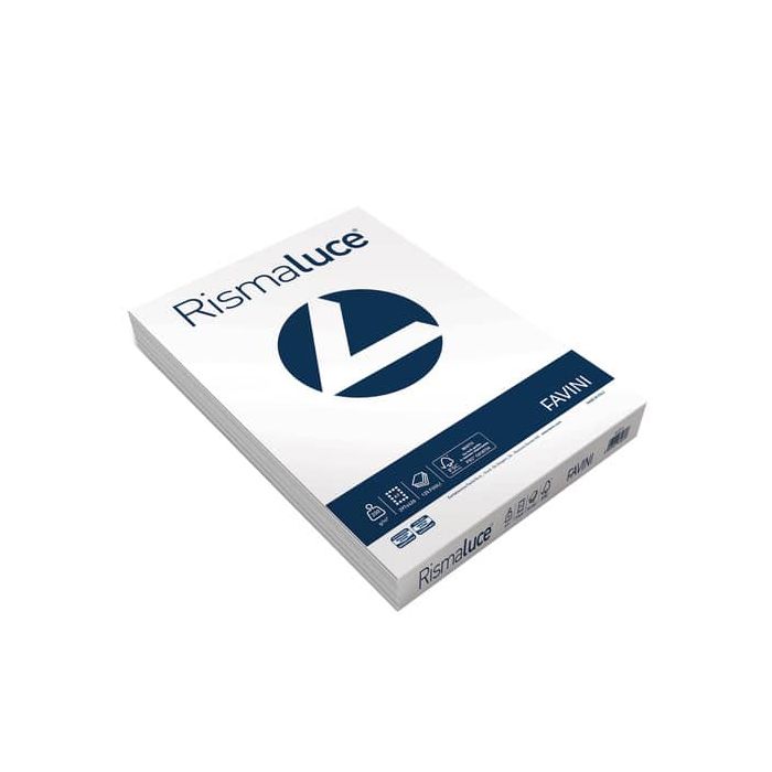 Carta per fotocopie A3 Favini Rismaluce Bianca 200 g/m² Risma da 125 fogli - A670113 main product photo