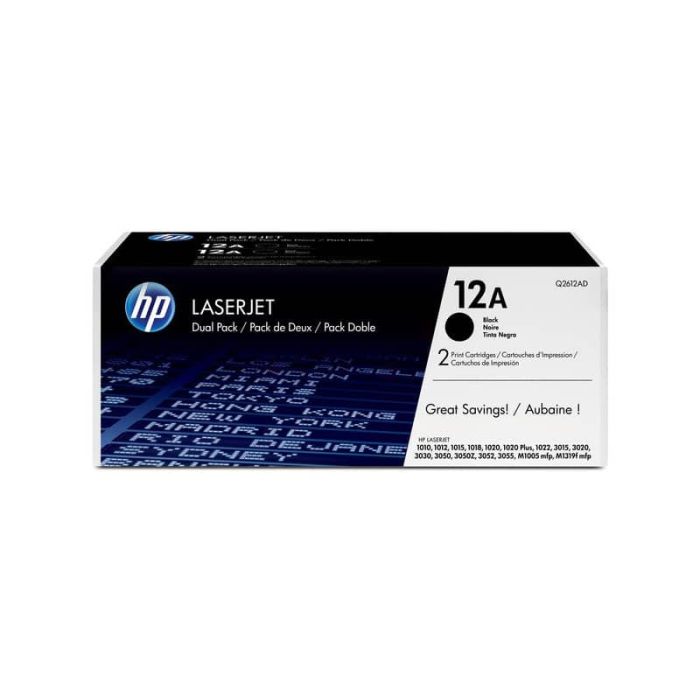 Toner 12A HP nero Conf. 2 - Q2612AD main product photo