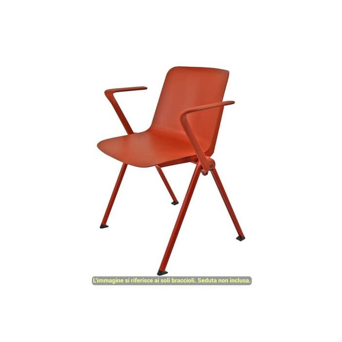 Coppia braccioli per linea Plus Unisit rosso mattone ACCBRPL2RM main product photo