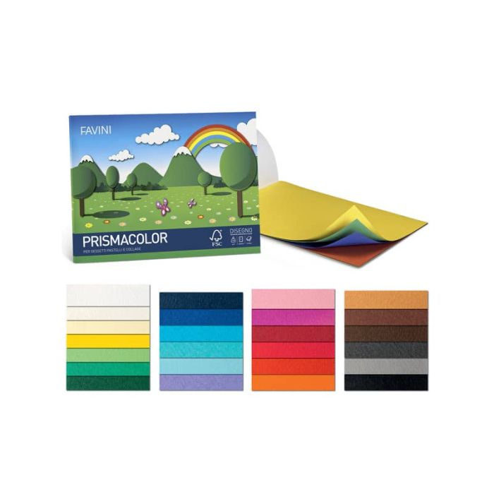 Cartoncini Prisma FAVINI 10 PRISMA monoruvidi colorati 220 g/m² 70x100cm pistacchio 18 conf.10 - A33P0A1 main product photo