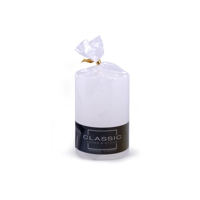 Candela a colonna rustica Donau Home 70x100 mm bianco 45337111-14 main product photo