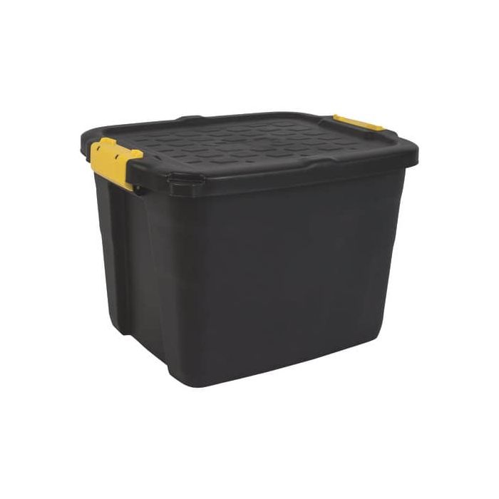Contenitore multiuso impilabile in polipropilene 42L Strata nero/giallo 2004430130 main product photo