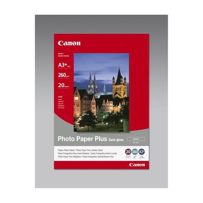 CANON CARTA FOTOGRAFICA PLUS SEMI GLOSS SG-201 A3+ 20FOGLI 260g/m2 main product photo