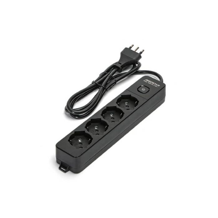 Multipresa con interruttore 16A - cavo 1,5 m - nero Aigostar a 4 vie P40 282301 main product photo