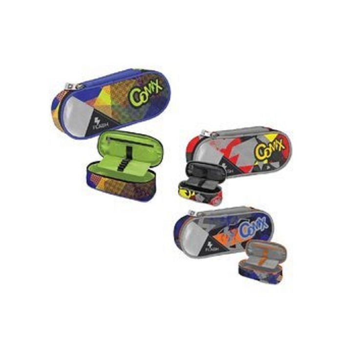 Astuccio scuola ovale flash Comix. colore rosso main product photo