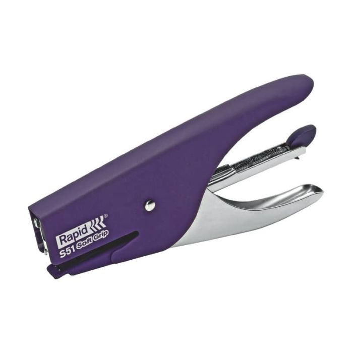 Cucitrice a pinza Rapid S51 SUPREME Soft Grip fino a 15 fogli viola 10538741 main product photo