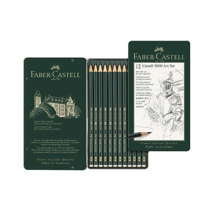 Set matite Faber-Castell 9000 gradazioni da 8B a 2H 12 gradazioni assortite 119065 main product photo