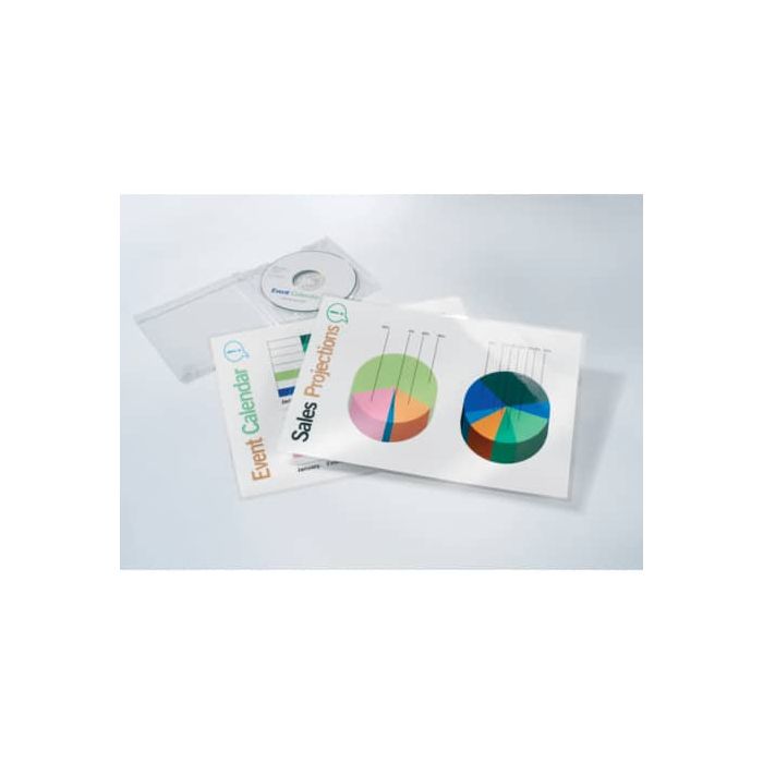 Pouches per plastificatrici GBC 2x175 µm finitura lucida A4 21,6x30,3 cm Conf. 100 pezzi - 3200724 main product photo