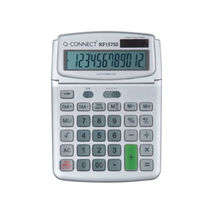 Calcolatrice solare da tavolo Q-Connect L - 12 cifre KF15758