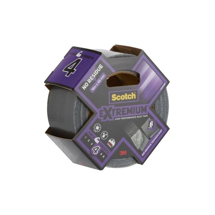 Nastro adesivo extra resistente senza residui Scotch® Extremium No Residue 48 mm x 18 m - grigio scuro - 41034818NR main product photo