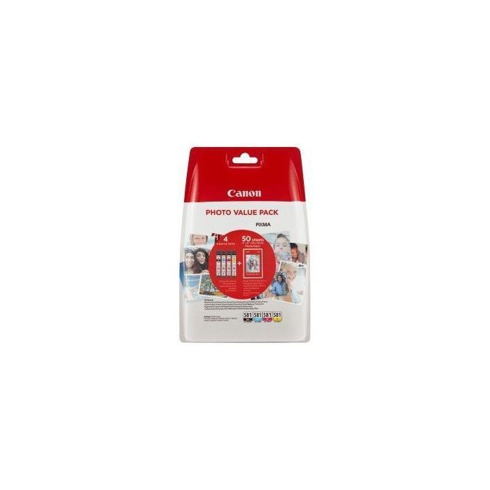 CANON CLI-581 BK/C/M/Y PHOTO VALUE BL main product photo