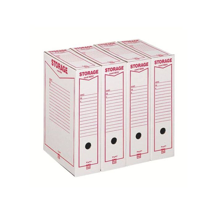 Scatola archivio King Mec Storage A4 9x33x23 cm bianco 160100 main product photo