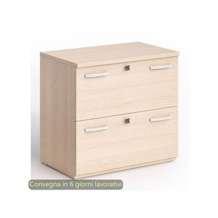 Mobile classificatore Flex 2 cassetti con serratura 80x46xH.73 cm Artexport rovere - BB+CL-B/C main product photo
