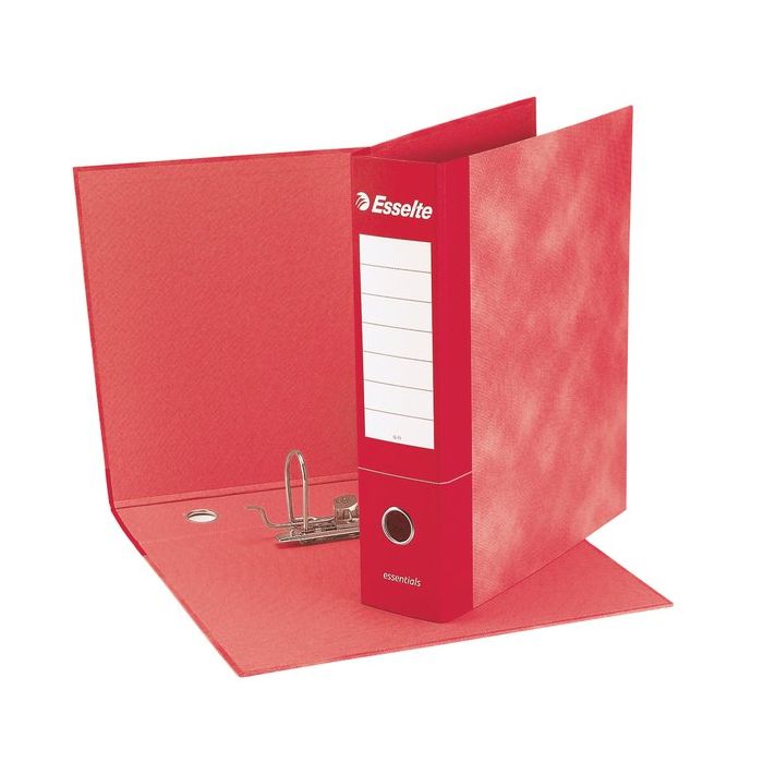 Raccoglitore Essential Esselte - meccanismo a leva - 8 cm - Commerciale - rosso - 2 - 390773160 (fcz 6) main product photo