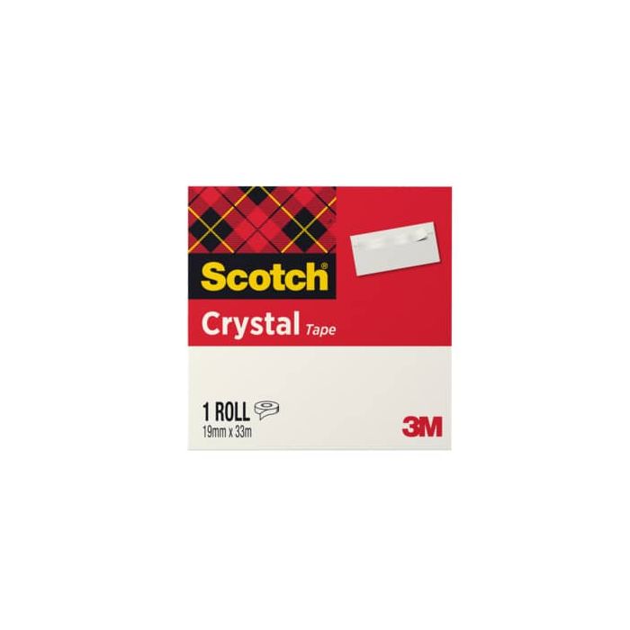 NASTRO ADESIVO SCOTCH CRYSTAL CLEAR 600 33MTX19MM main product photo