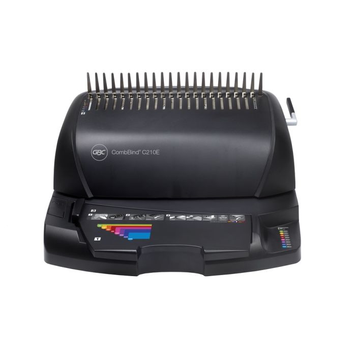 Rilegatrice a dorsi plastici GBC CombBind C210E A3 orizzontale, A4, A5 nero 4401926EU main product photo