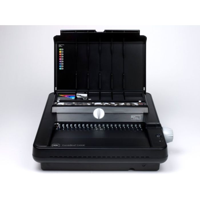 Rilegatrice GBC elettrica a spirali plastiche CombBind C450E 450 fogli 4400422 main product photo